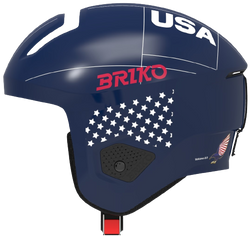 Lyžiarska helma Briko Vulcano 2.0 USA Shiny/Blue White - 2024/25