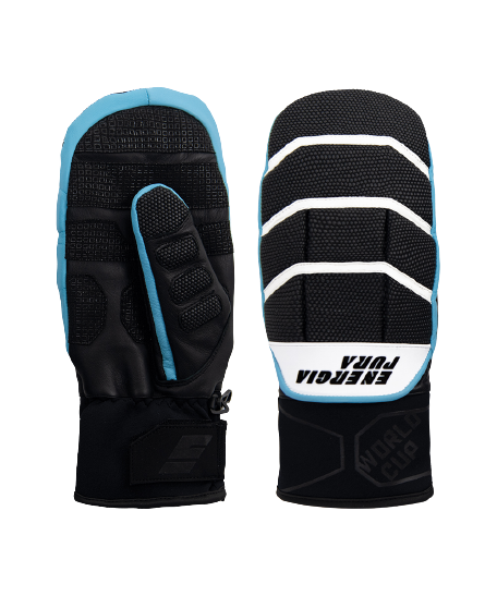Lyžiarske rukavice Energiapura Moffola Warrior Black/White/Turquoise - 2025/26