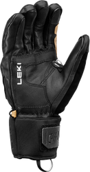 Lyžiarske rukavice LEKI Griffin Pro 3D Black/Tan - 2025/26
