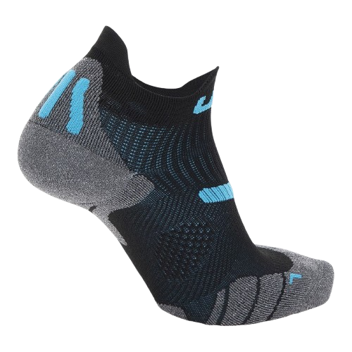 Outdoorové ponožky UYN Man Run 2in Socks Black/Turquise