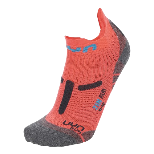 Bežecké ponožky UYN Woman Run 2IN Socks Coral Fluo/Anthracite
