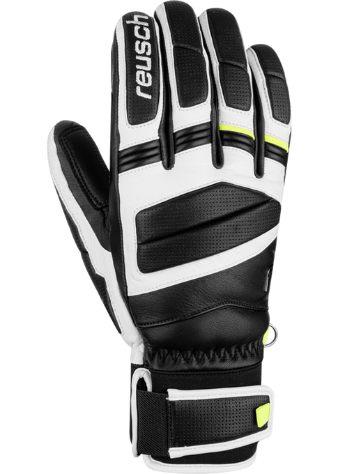 Lyžiarske rukavice Reusch Master Pro Black/White/Safety Yellow - 2025/26