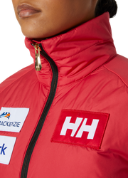 Páperová bunda Helly Hansen World Cup Insulator Jacket Red - 2023/24