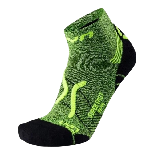 Bežecké ponožky UYN Man Run Super Fast Socks Yellow Fluo Melange/Black