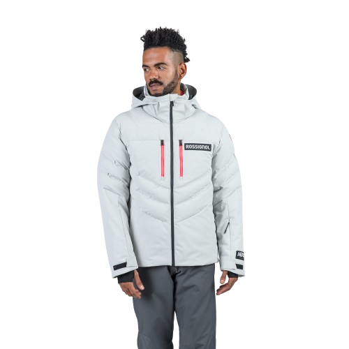 Lyžiarska bunda Rossignol Hero Blackside Puffy JKT Soft Gray - 2024/25