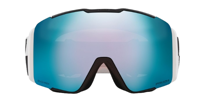 Lyžiarske okuliare Oakley Line Miner Pro L Black White Duality Prizm Sapphire + náhradné zorníky Prizm Torch - 2024/25