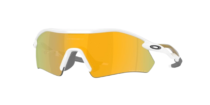 Slnečné okuliare Oakley Radar Plate Polished White/Gold Frame/Prizm 24K Polarized Lenses