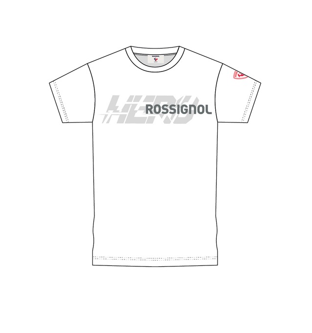 Tričko Rossignol New Hero Graphic Tee White - 2024/25