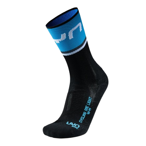 Outdoorové ponožky UYN Man Cycling One Light Socks  Black/Cobal Blue
