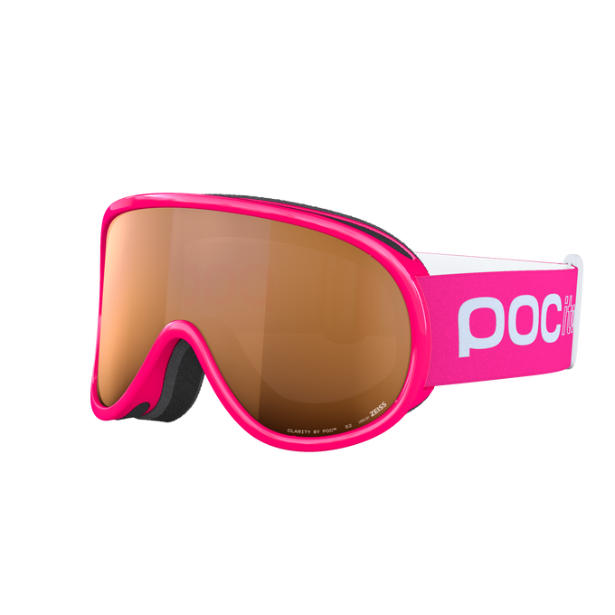 Lyžiarske okuliare POC Pocito Retina Fluorescent Pink/Partly Sunny Light Orange - 2025/26
