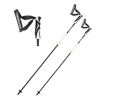 Zjazdové palice Gabel Carbon Cross Black/White CC Matt - 2024/25