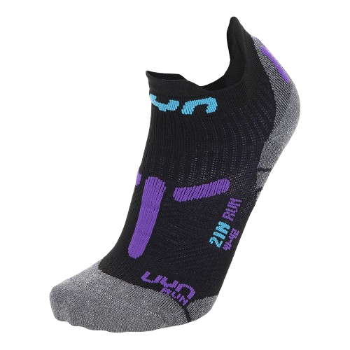 Bežecké ponožky UYN Woman Run 2IN Socks Black/Violet