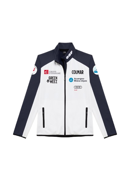 Pánsky polar Colmar Full Zip Stretch Fleece White/Blue - 2025/26