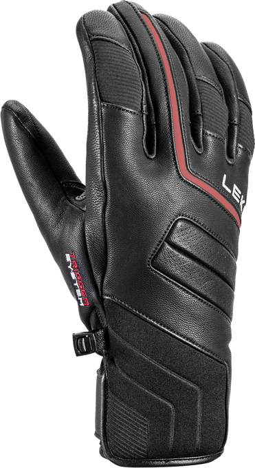 Lyžiarske rukavice LEKI Phoenix 3D Black/Red - 2023/24
