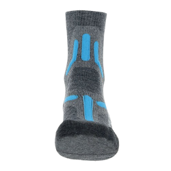 Outdoorové ponožky UYN Lady Trekking 2in Merino Socks Mid Grey/Turquise