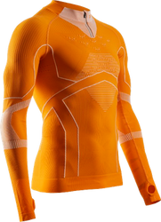 Funkčné tričko X-bionic Energy Accumulator Light Shirt LS 1/2 Zip Men Blazing Orange/Arctic White - 2024/25