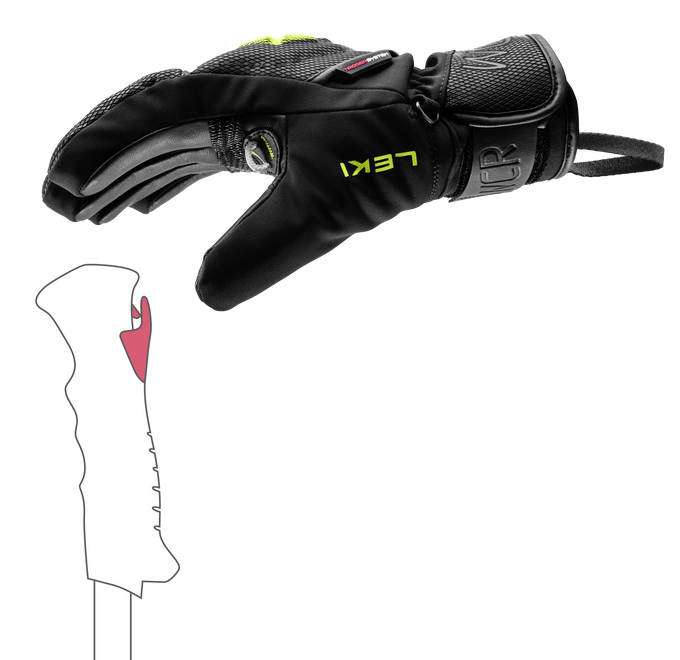 Lyžiarske rukavice LEKI WCR C-Tech 3D Junior - 2025/26