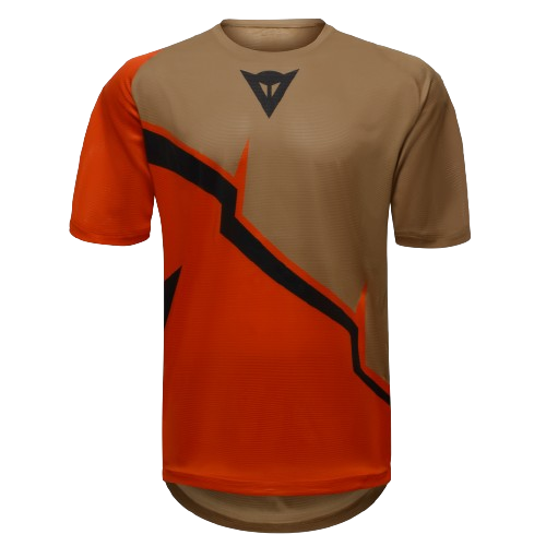 Cyklistický dres Dainese HgAER Jersey Ss Red/Brown/Black