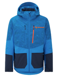 Lyžiarska bunda Ziener Trivor Man Padded Blue Foggy Print Dark Navy - 2024/25