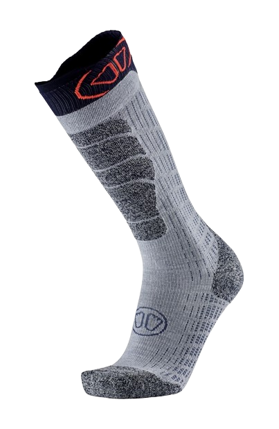 Lyžiarske ponožky Sidas Ski Merino Grey/Orange - 2024/25