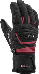 Lyžiarske rukavice LEKI Griffin 3D Junior Black/Rose - 2025/26