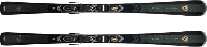 Zjazdové lyže Rossignol Nova 10 Xpress + Xpress W 11 GW B83 Black Gold - 2025/26