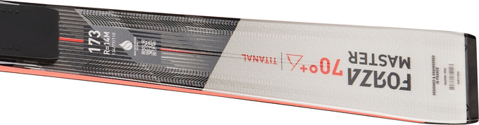 Zjazdové lyže Rossignol Forza 70' TI+ Master R22 + Spx 14 Rockerace GW Red Metal - 2025/26