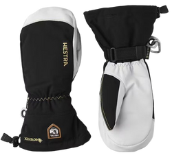 Lyžiarske rukavice Hestra Army Leather Gore-Tex Mitt Black/Natural Grey - 2025/26