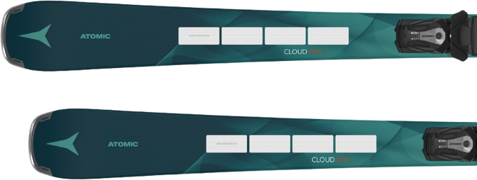 Zjazdové lyže Atomic Cloud Q14 Revoshock S + MI 12 GW Black/Smoke - 2025/26