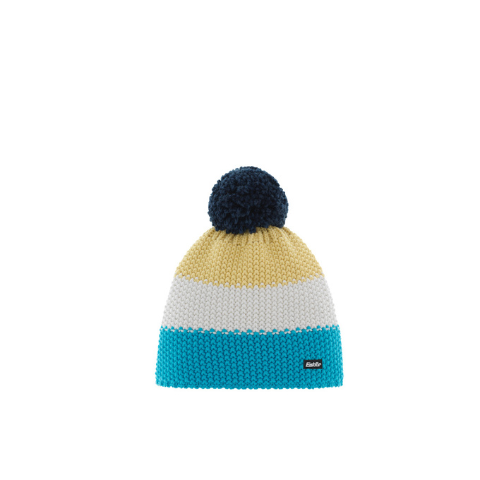 Čiapka EISBAR Star Pompon MÜ Kids Mugoazur/White/Banana - 2022/23