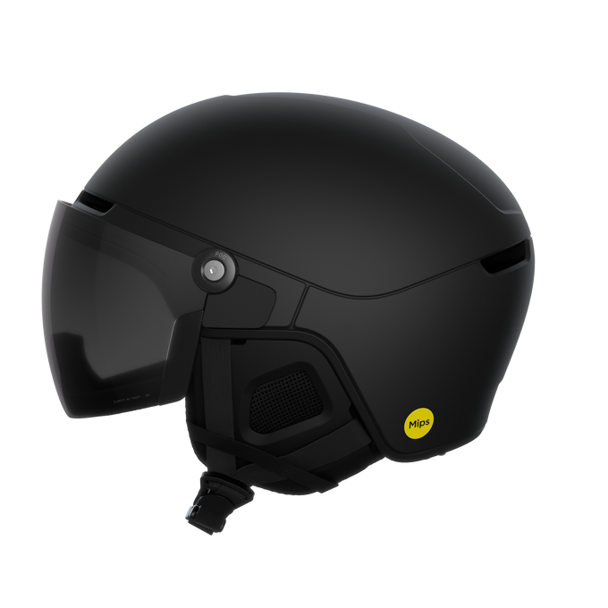 Lyžiarska helma POC Obex Visor Uranium Black Matt/Clarity Universal/Sunny/Grey - 2025/26