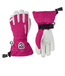 Lyžiarske rukavice Hestra Army Leather Heli Ski Jr. Fuchsia - 2025/26