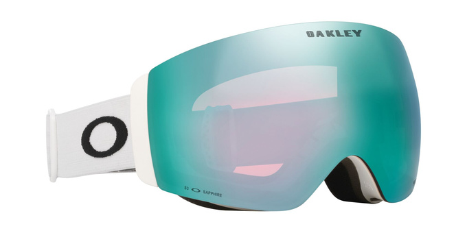 Lyžiarske okuliare Oakley Flight Deck Pro M Matte White/Prizm Snow Sapphire Iridium + Additional lens Prizm Snow Iced Iridium - 2025/26