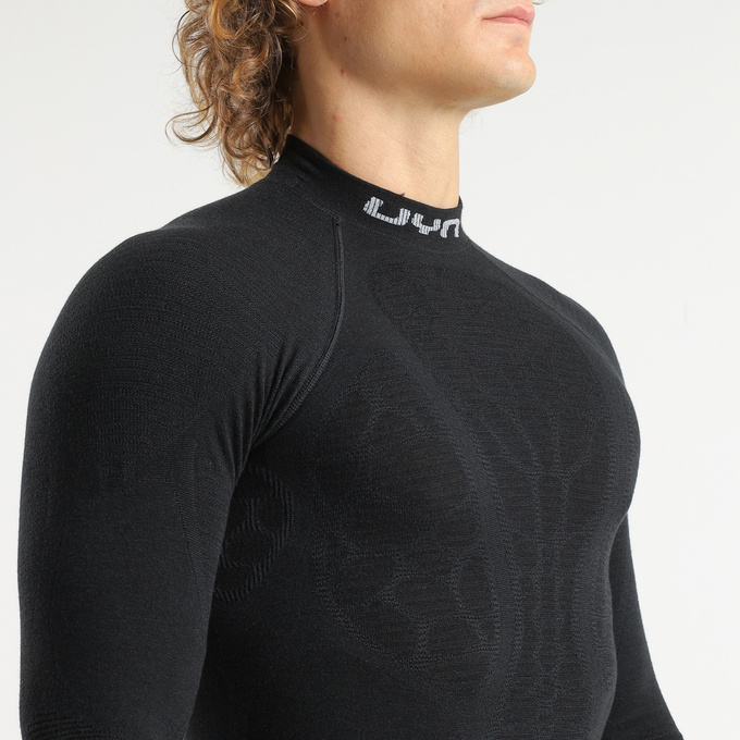 Funkčné tričko UYN Man Elevatyon Biomorph UW Shirt Long SL Turtle New Neck Black - 2025/26