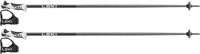 Zjazdové palice LEKI Bold Lite S Junior Dark Anthracite/Black/White - 2025/26
