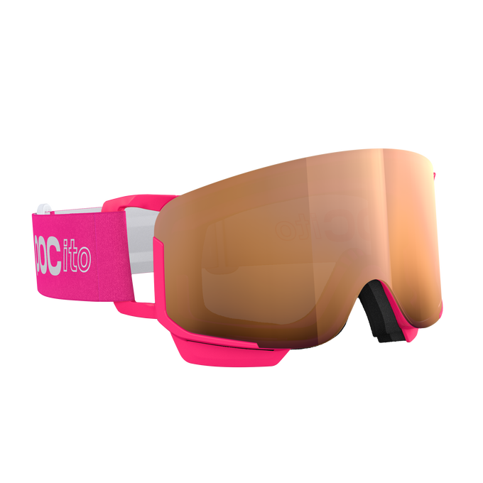 Lyžiarske okuliare POC POCito Nexal Fluorescent Pink/Partly Sunny Light Orange - 2025/26