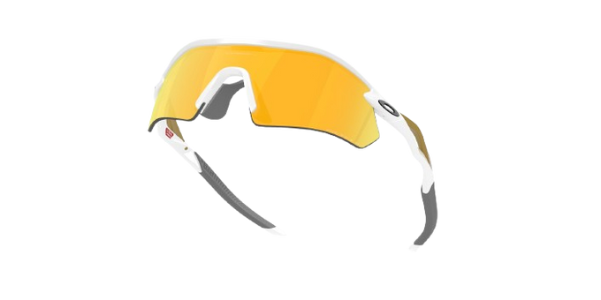 Slnečné okuliare Oakley Radar Plate Polished White/Gold Frame/Prizm 24K Polarized Lenses