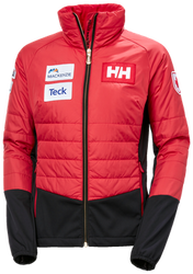 Páperová bunda Helly Hansen World Cup Insulator Jacket Red - 2023/24