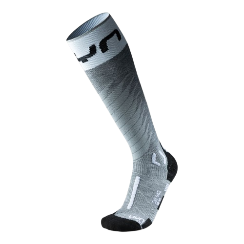 Lyžiarske ponožky UYN Man Ski One Merino Socks Grey Melange/White - 2025/26