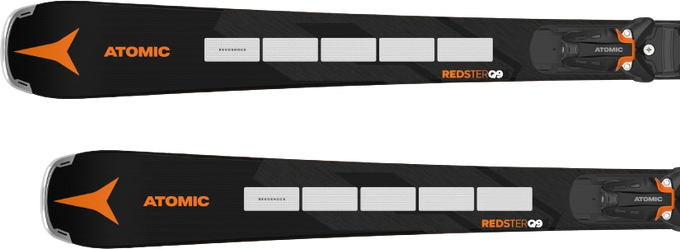 Zjazdové lyže Atomic Redster Q9 Revoshock S + X 12 GW Black/Orange - 2024/25
