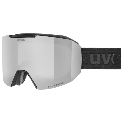 Lyžiarske okuliare Uvex Evidnt ATTRACT V Black Matt/Mirror Silver + spare lens - 2025/26