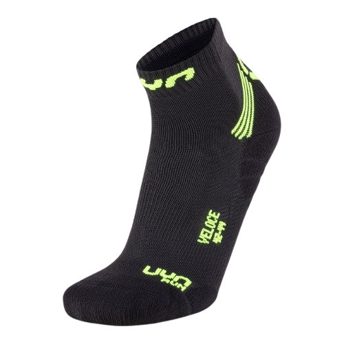 Bežecké ponožky UYN Run Veloce Man Black/Yellow Fluo