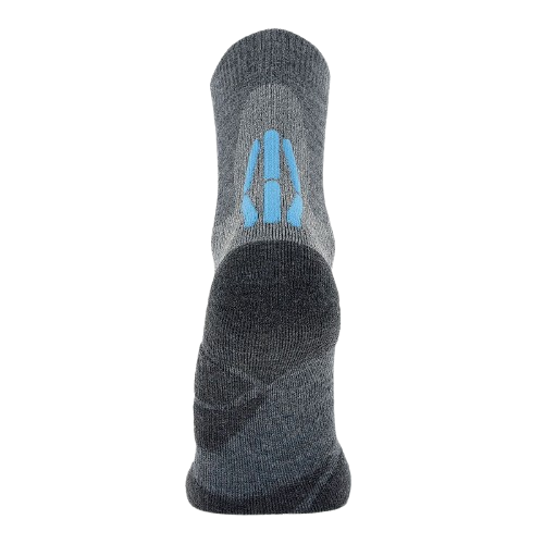 Outdoorové ponožky UYN Lady Trekking 2in Merino Socks Mid Grey/Turquise