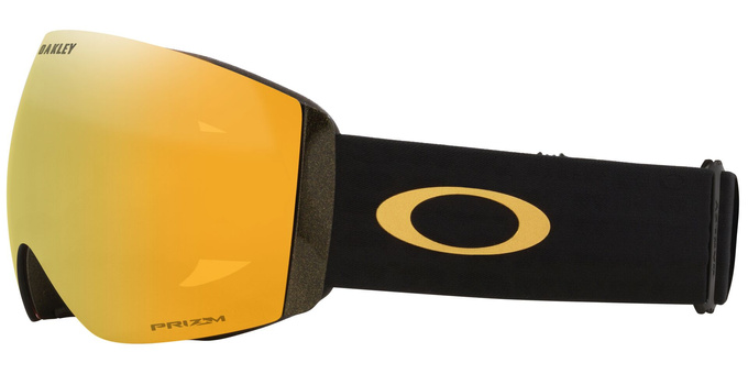 Lyžiarske okuliare Oakley Flight Deck Pro L Mettalic Black Gold/Prizm 24K + Additional lens Prizm Snow Iced Iridium - 2025/26