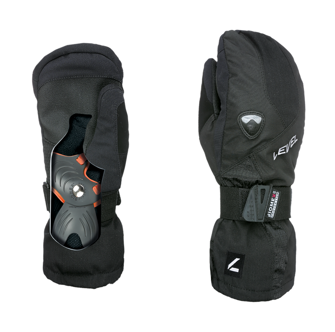 Lyžiarske rukavice Level Fly Jr Mitt Black - 2025/26