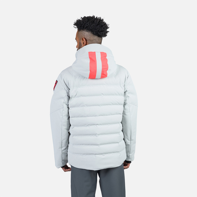 Lyžiarska bunda Rossignol Hero Blackside Puffy JKT Soft Gray - 2024/25