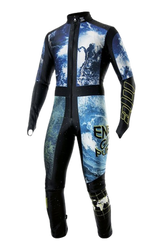 Lyžiarska kombinéza ENERGIAPURA Life Junior Black/Planet/Wave/Forest (izolační, unpadded) - 2022/23