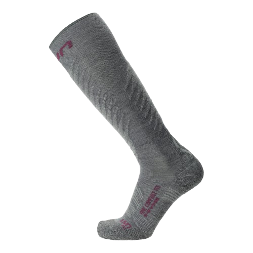 Lyžiarske ponožky UYN Woman Ski One Comfort Fit Grey/Purple - 2025/26