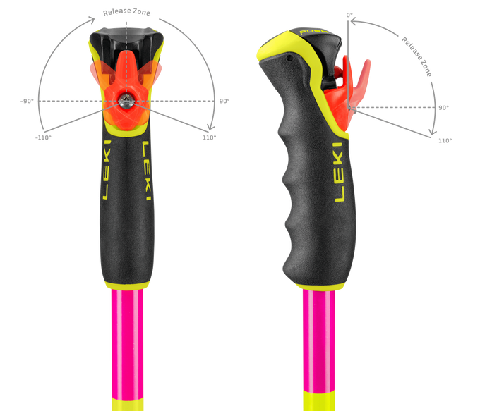 Zjazdové palice LEKI Spitfire Vario 3D Pink - 2025/26