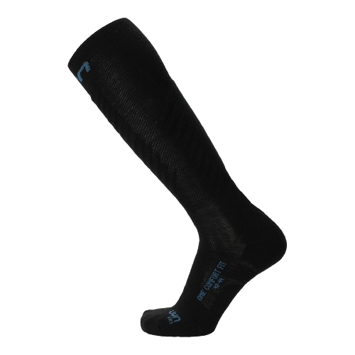 Lyžiarske ponožky UYN Man Ski One Comfort Fit Black/Blue Poseidon - 2025/26